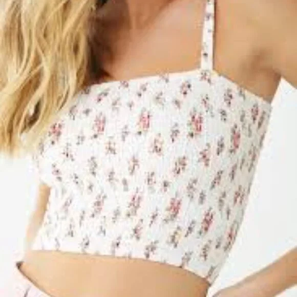 Forever 21 - Smocked Crop Top like Kendal Jenners - Picture 9 of 9